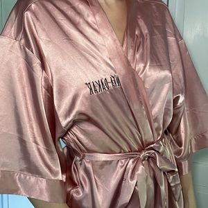 Sonya Dakar Rose silky bathrobe